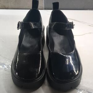 Black Patent Leather Mary Jane Shoes